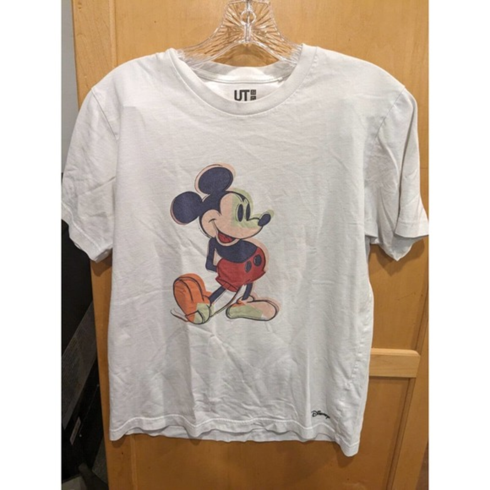 UNIQLO x Disney T-shirt Men's SMALL Mickey Mouse T-Shirt Short Sleeve